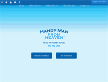 Tablet Screenshot of handymanfromheaven.com